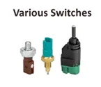 Various VOLTREK switches: pressure switch, thermal switch and brake switch